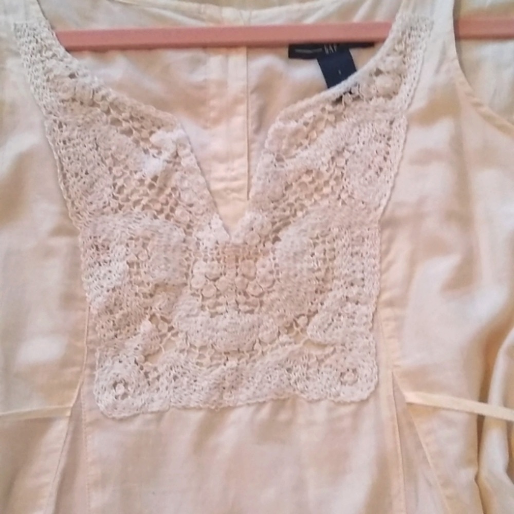 GAP Wonderful Dress  Cotton/Silk Sz S - Picture 4 of 5
